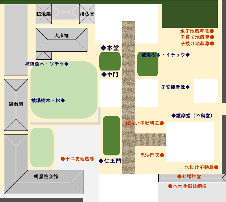 明星院　案内図